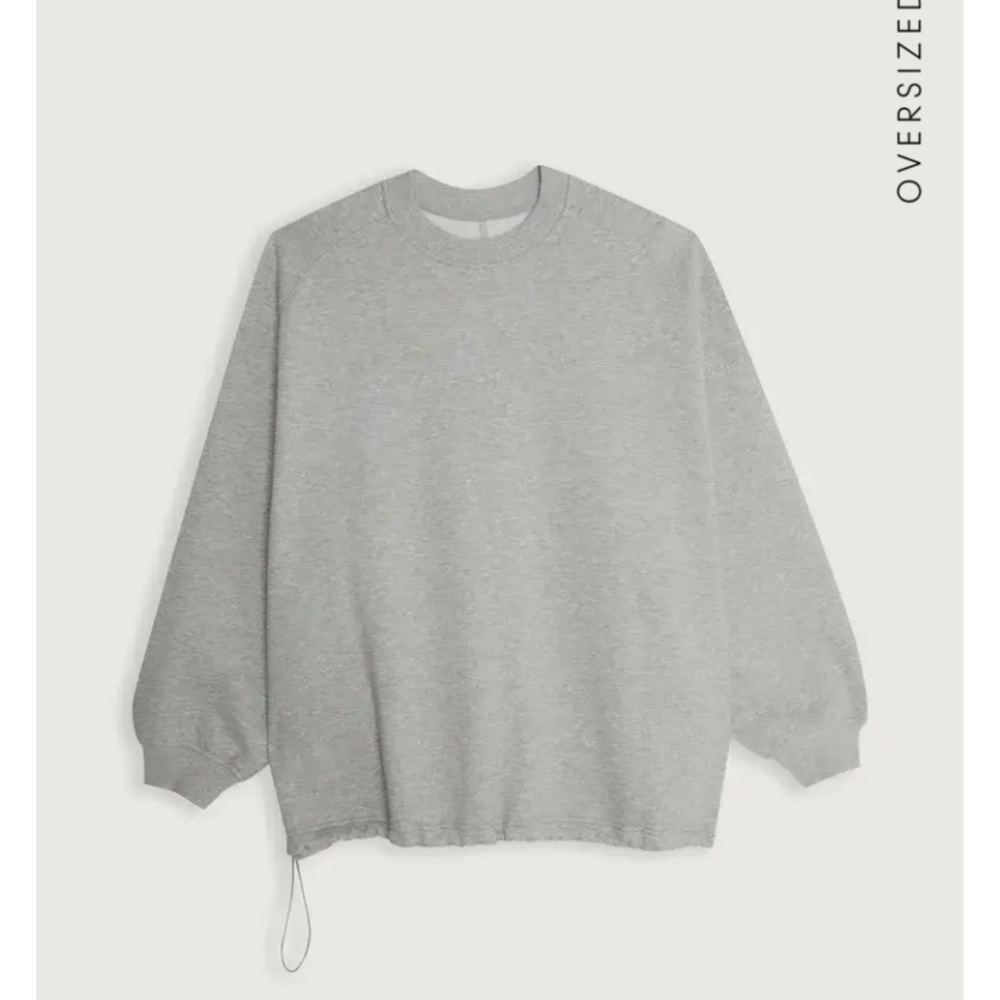 Oak + fort oversized sweatshirt gray | size Large